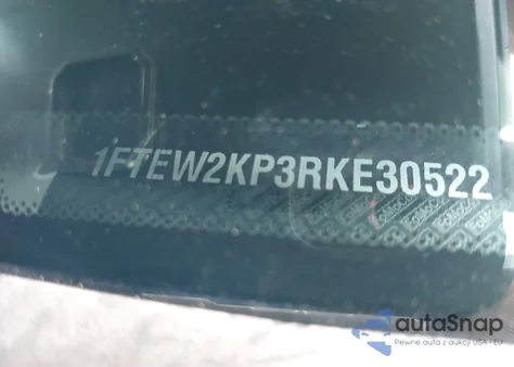 2024 Ford F-150 Stx z USA, uszkodzony, nr VIN 1FTEW2KP3RKE30522